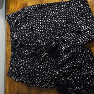 LOFT blue Chevron pattern trouser pants